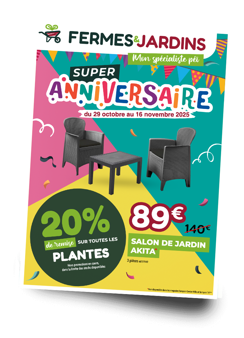 Promotion Les essentiels- Fermes et Jardins Réunion Catalogue mars 2024 Fermes et Jardins - Ma terre nourricière