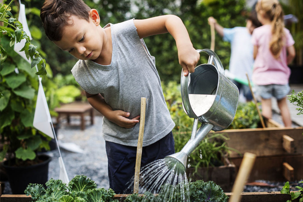 jardiner avec les enfants